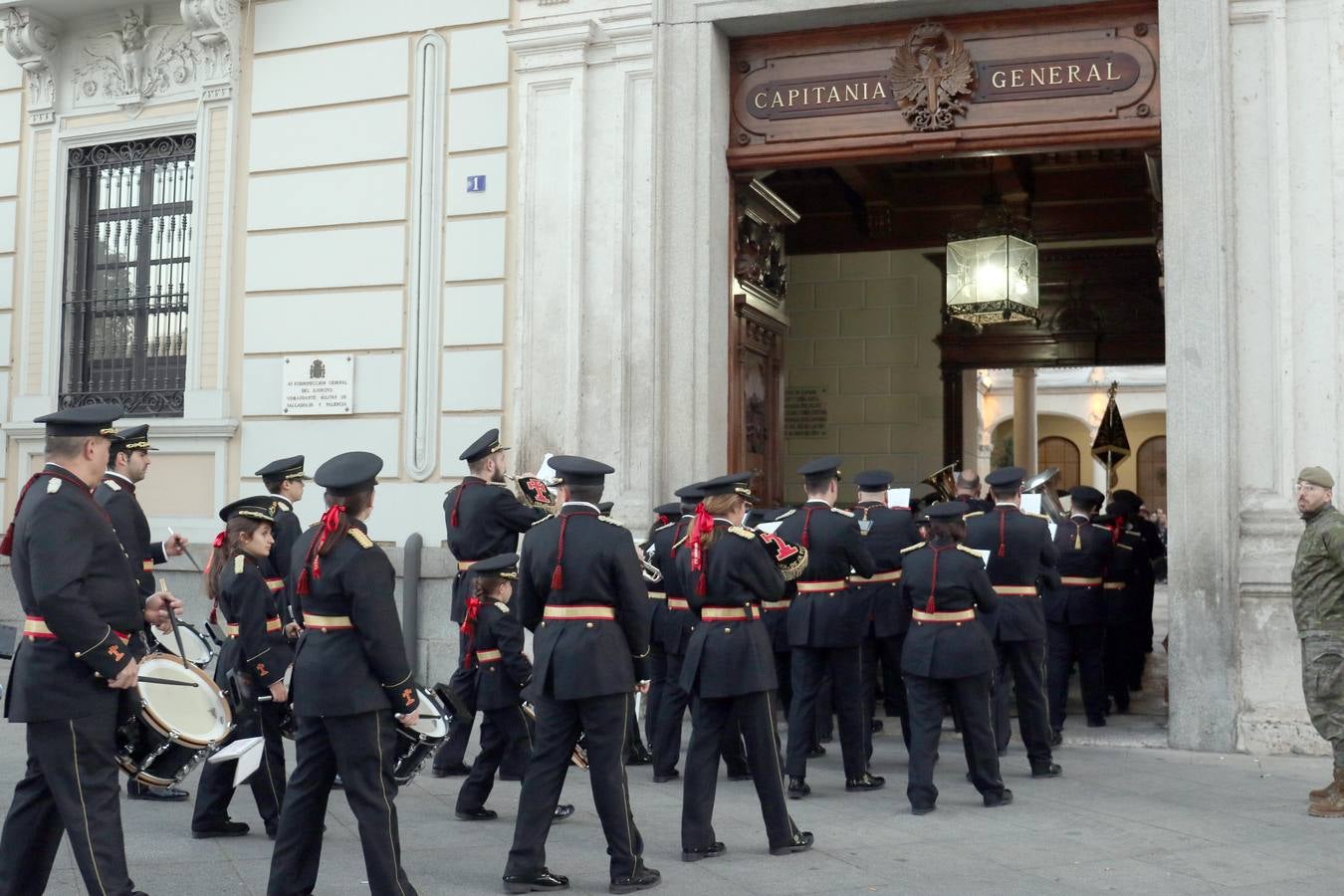 Participaron la banda de la cofradía penitencial de la Sagrada Pasión de Cristo, la cofradía penitencial de Nuestra Señora de la Piedad y la cofradía penitencial del Santísimo Cristo del Despojado