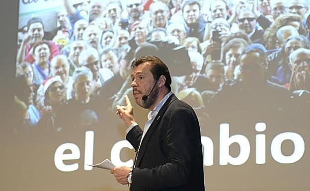 El alcalde, Óscar Puente, en su intervención. 
