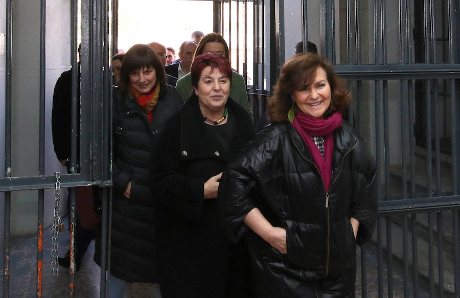 Fotos: Visita a Segovia de la vicepresidenta del Gobierno, Carmen Calvo