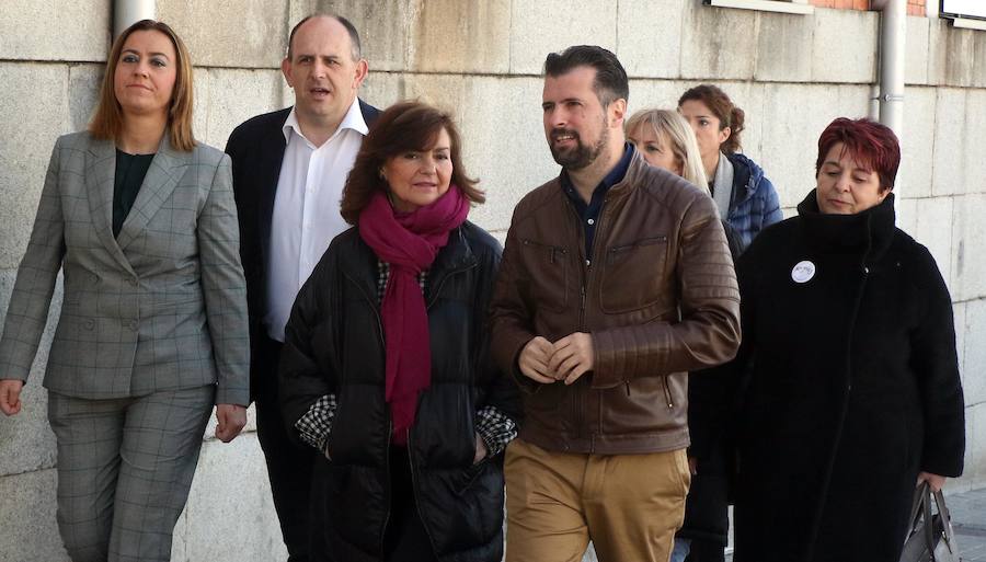 Fotos: Visita a Segovia de la vicepresidenta del Gobierno, Carmen Calvo