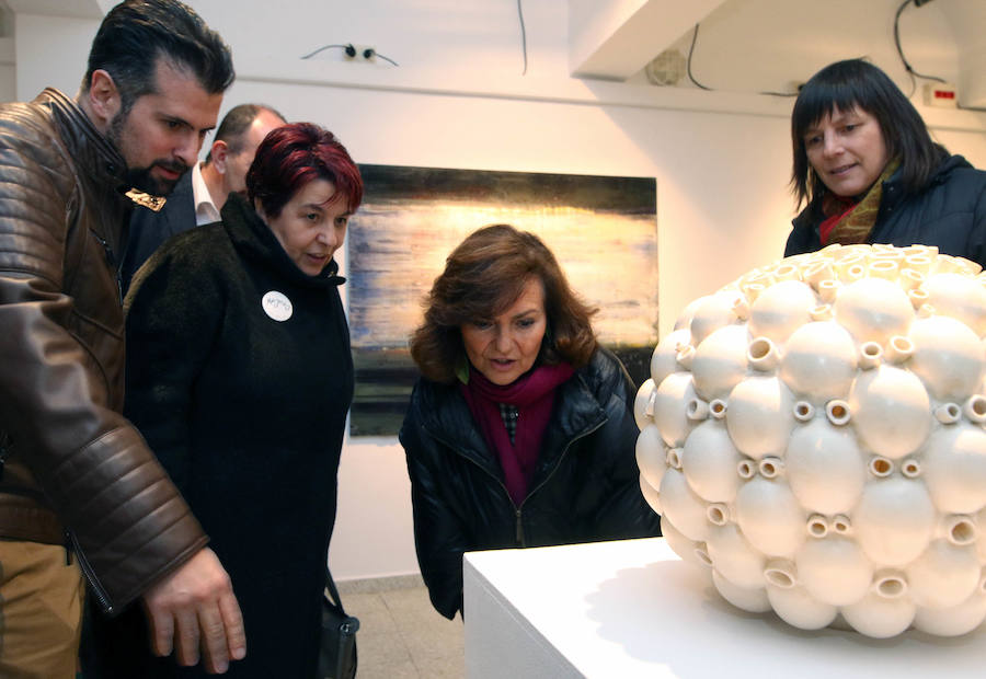 Fotos: Visita a Segovia de la vicepresidenta del Gobierno, Carmen Calvo