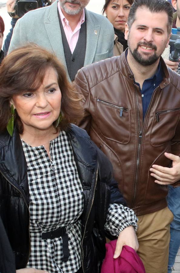 Fotos: Visita a Segovia de la vicepresidenta del Gobierno, Carmen Calvo