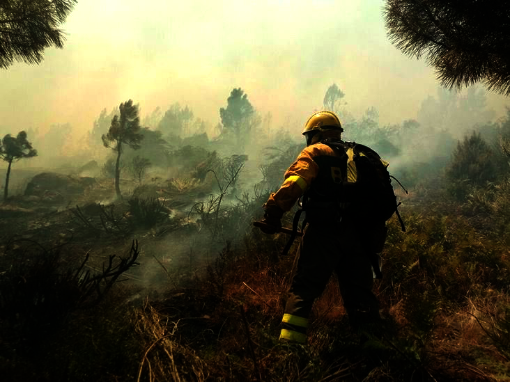 Incendio en la localidad abulense de Casavieja el pasado mes de julio.