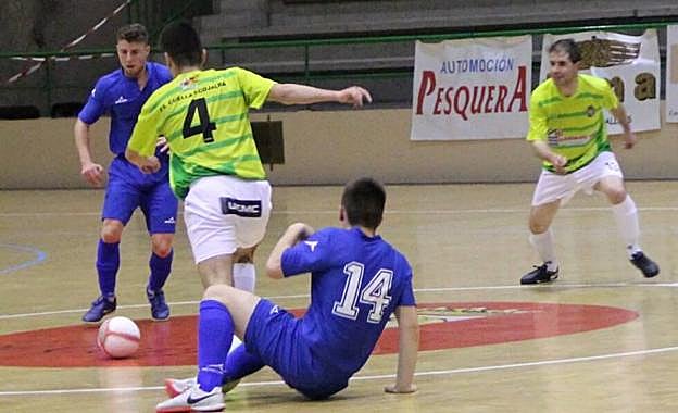 Momento de un anterior partido del FS Mariano Rico Cuéllar.