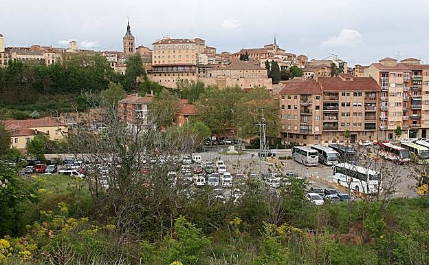Aparcamiento del Velódromo, donde se quería desarrolla la promoción inmobiliaria. 