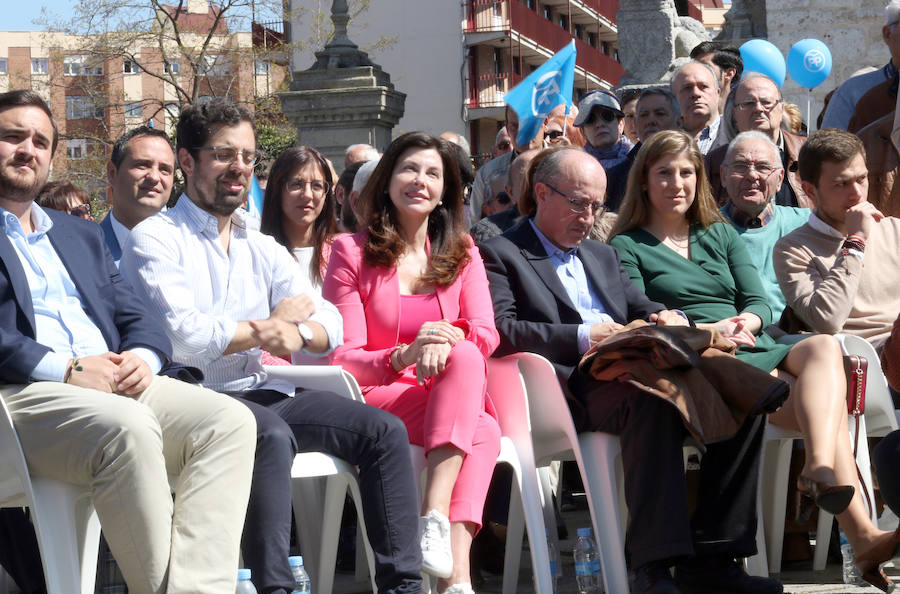 Pablo Casado ha participado frente a la Iglesia de San Pablo en un acto de su partido en Valladolid