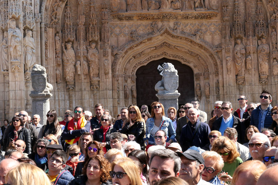 Pablo Casado ha participado frente a la Iglesia de San Pablo en un acto de su partido en Valladolid