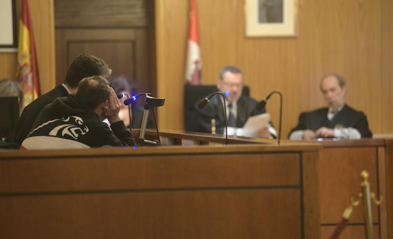 José Antonio durante la vista oral celebrada este lunes en la Audiencia de Valladolid. 