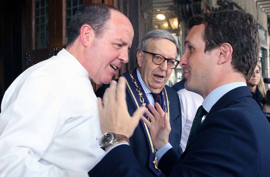 Fotos: El líder del PP, Pablo Casado, de visita por Segovia