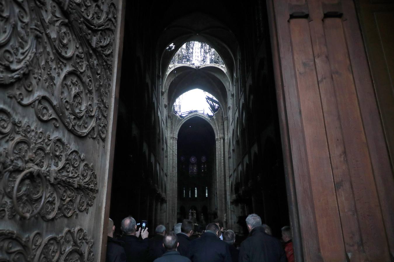 Fotos: Así ha quedado el interior de Notre Dame