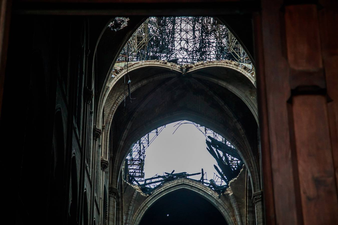 Fotos: Así ha quedado el interior de Notre Dame