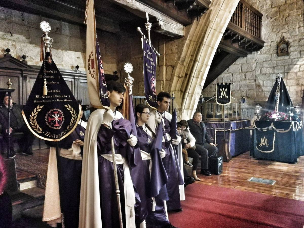 Participaron las cofradías del Santo Sepulcro de la localidad y la del Descendimiento y Santo Cristo de la Buena Muerte de Valladolid