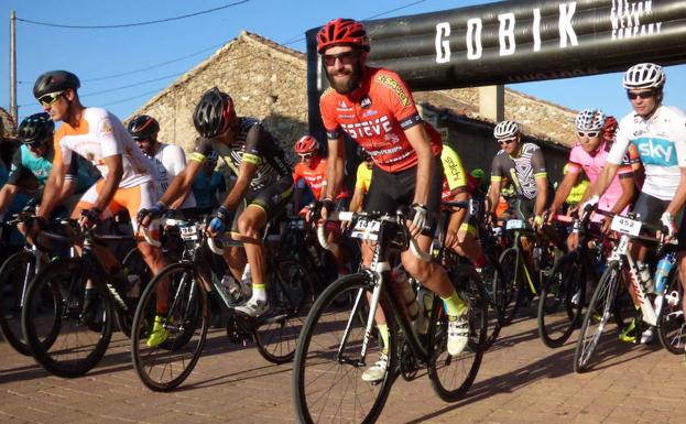 Momento de una pasada edición de esta marcha cicloturista.