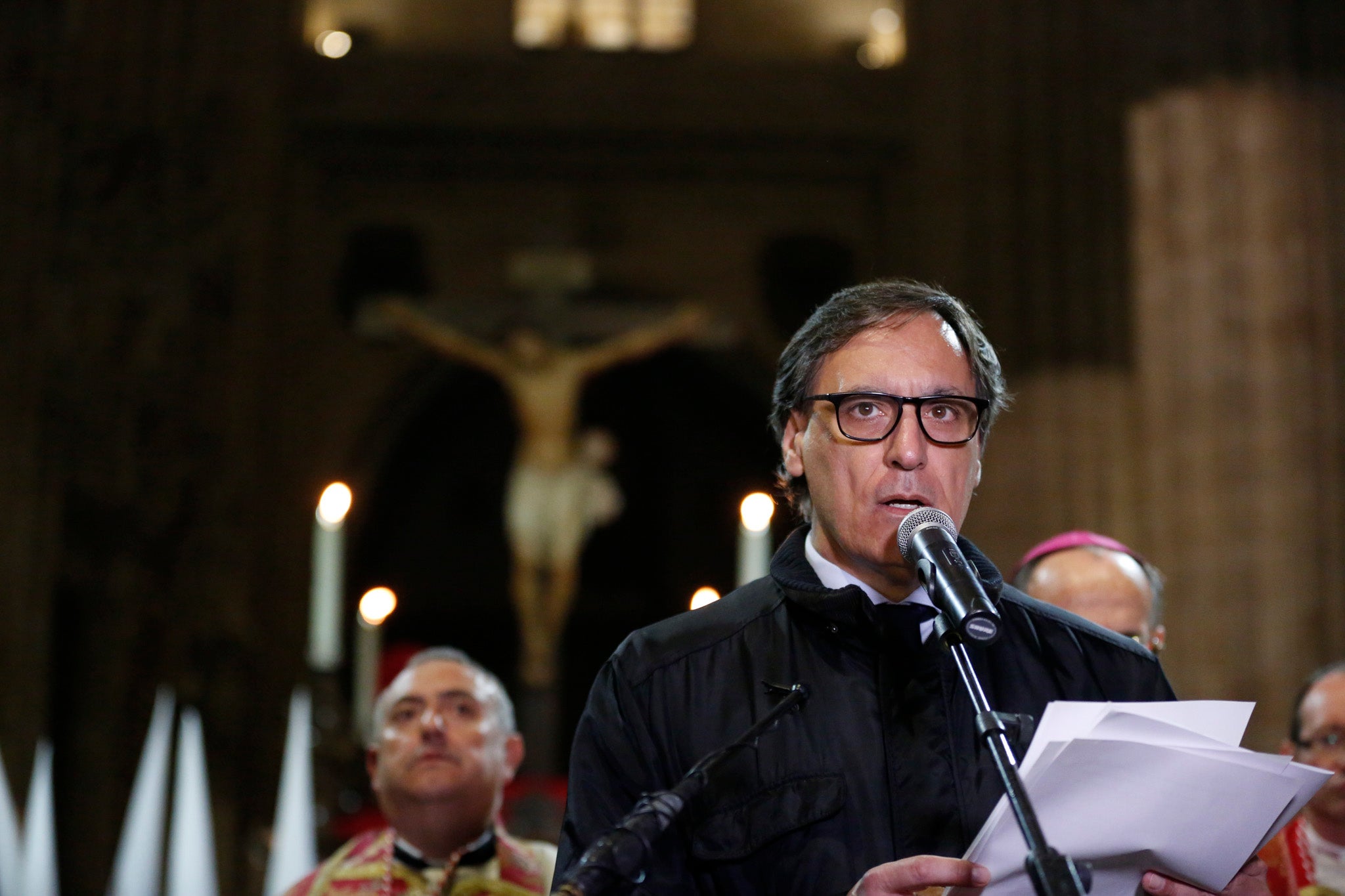 Fotos: El Yacente no pudo salir de la Catedral de Salamanca