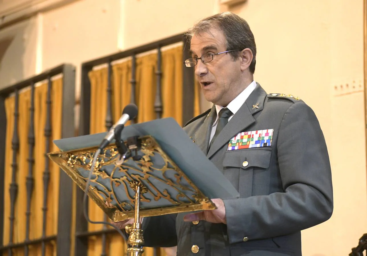 El jefe de la Comandancia de la Guardia Civil, Juan Miguel Recio, ha protagonizado el acto