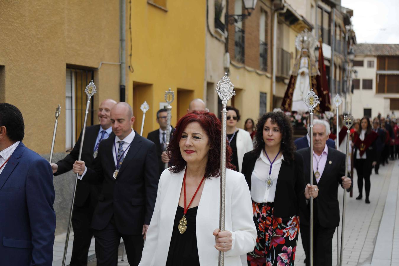La Virgen de la Asunción fue portada por primera vez en la historia por cuatro mujeres 