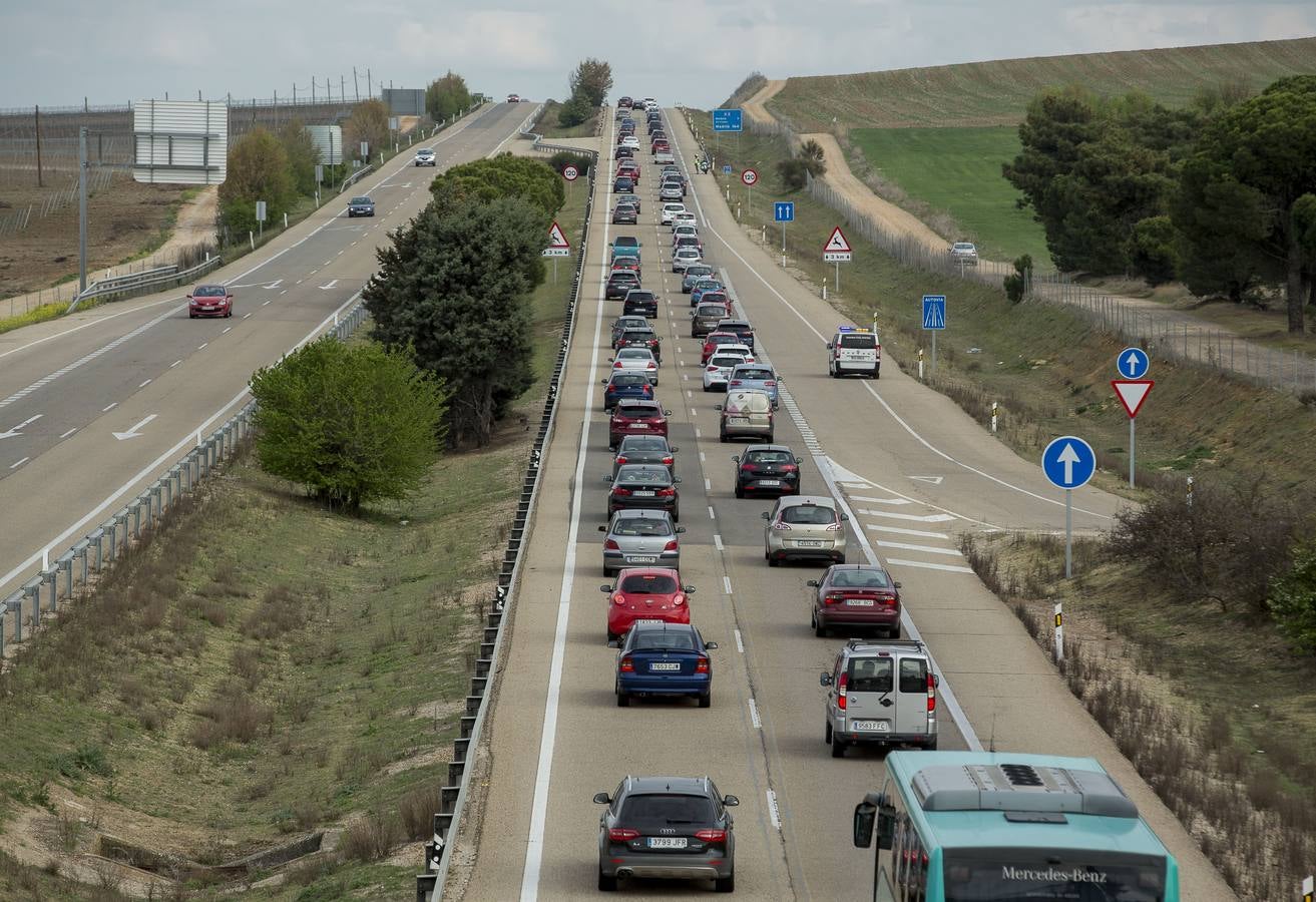 El tráfico lento afecta a los tramos comprendidos entre Mota del Marqués y Villardefrades y Rueda y Ataquines