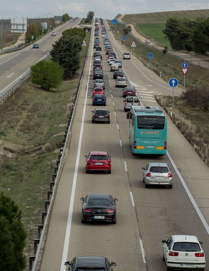 El tráfico lento afecta a los tramos comprendidos entre Mota del Marqués y Villardefrades y Rueda y Ataquines