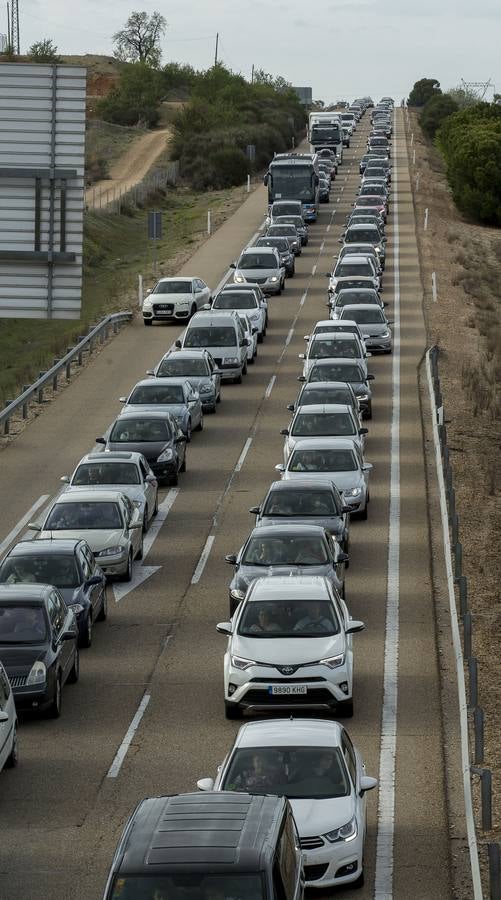 El tráfico lento afecta a los tramos comprendidos entre Mota del Marqués y Villardefrades y Rueda y Ataquines