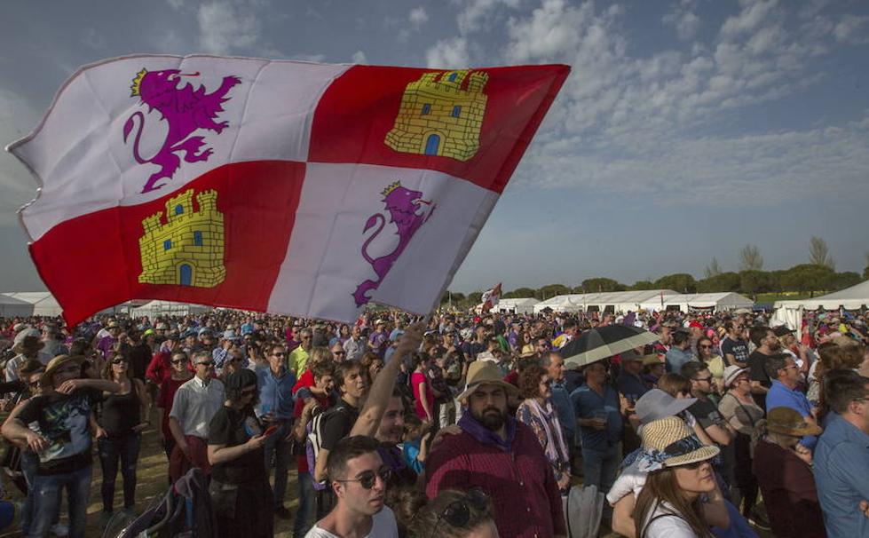 La celebración del Día de Castilla y León del pasado año en la campa de Villalar de los Comuneros