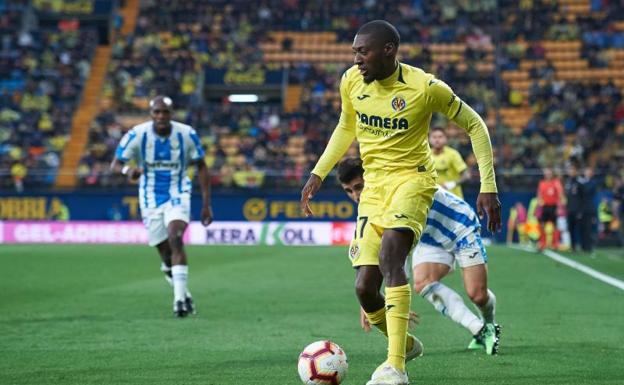 Toko Ekambi, durante el Villarreal-Leganés. 