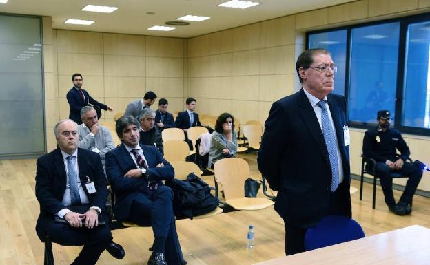 Domingo Parra, en la Audiencia Nacional durante uno de los juicios por operaciones de Banco de Valencia. 