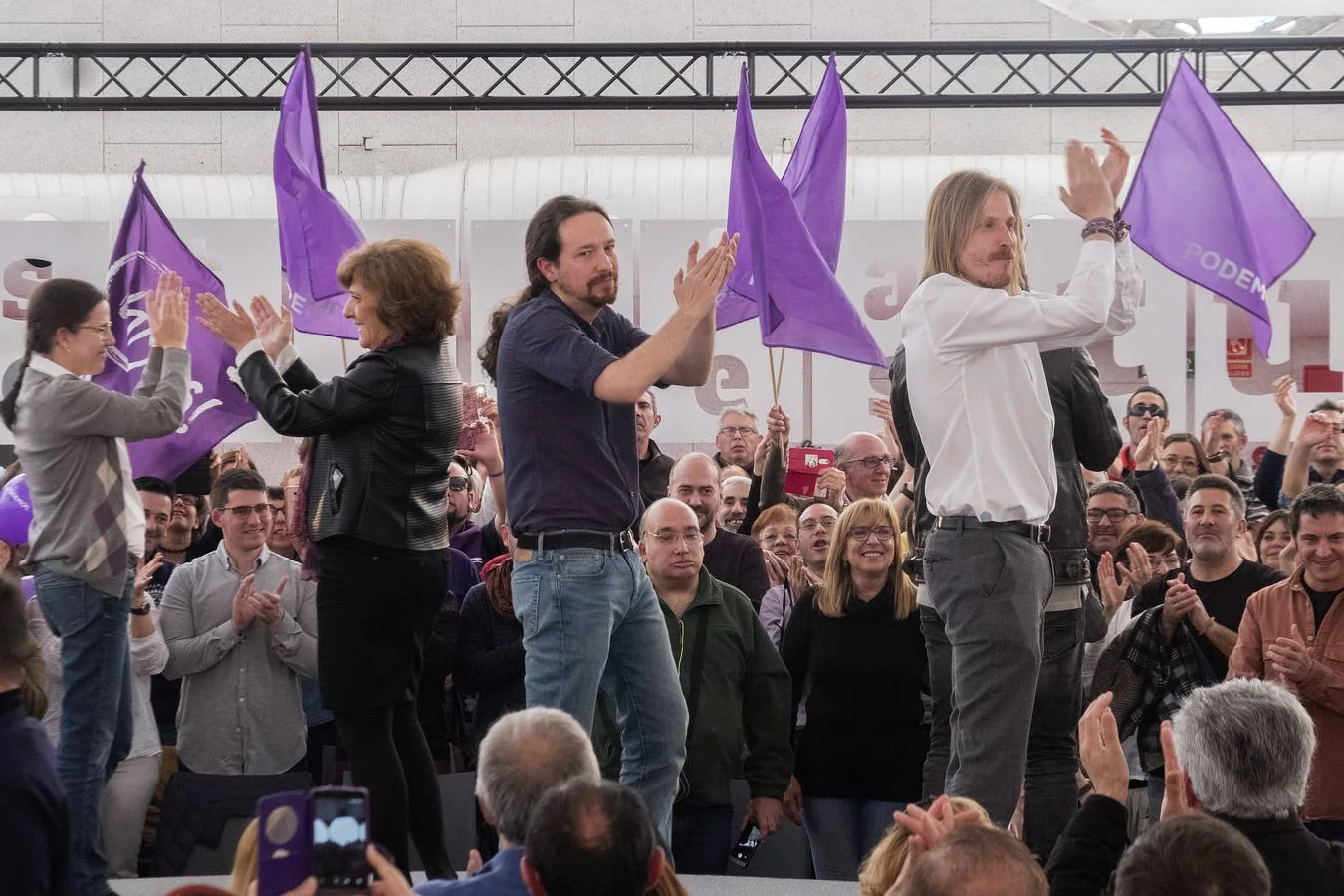 El candidato de Unidas Podemos al Gobierno ha llamado por segundo día consecutivo a frenar en las urnas a la formación ultraderechista