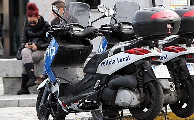 Motocicletas de la Policía Local de Segovia. 