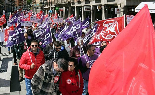 Manifestación del 1º de Mayo en Segovia.