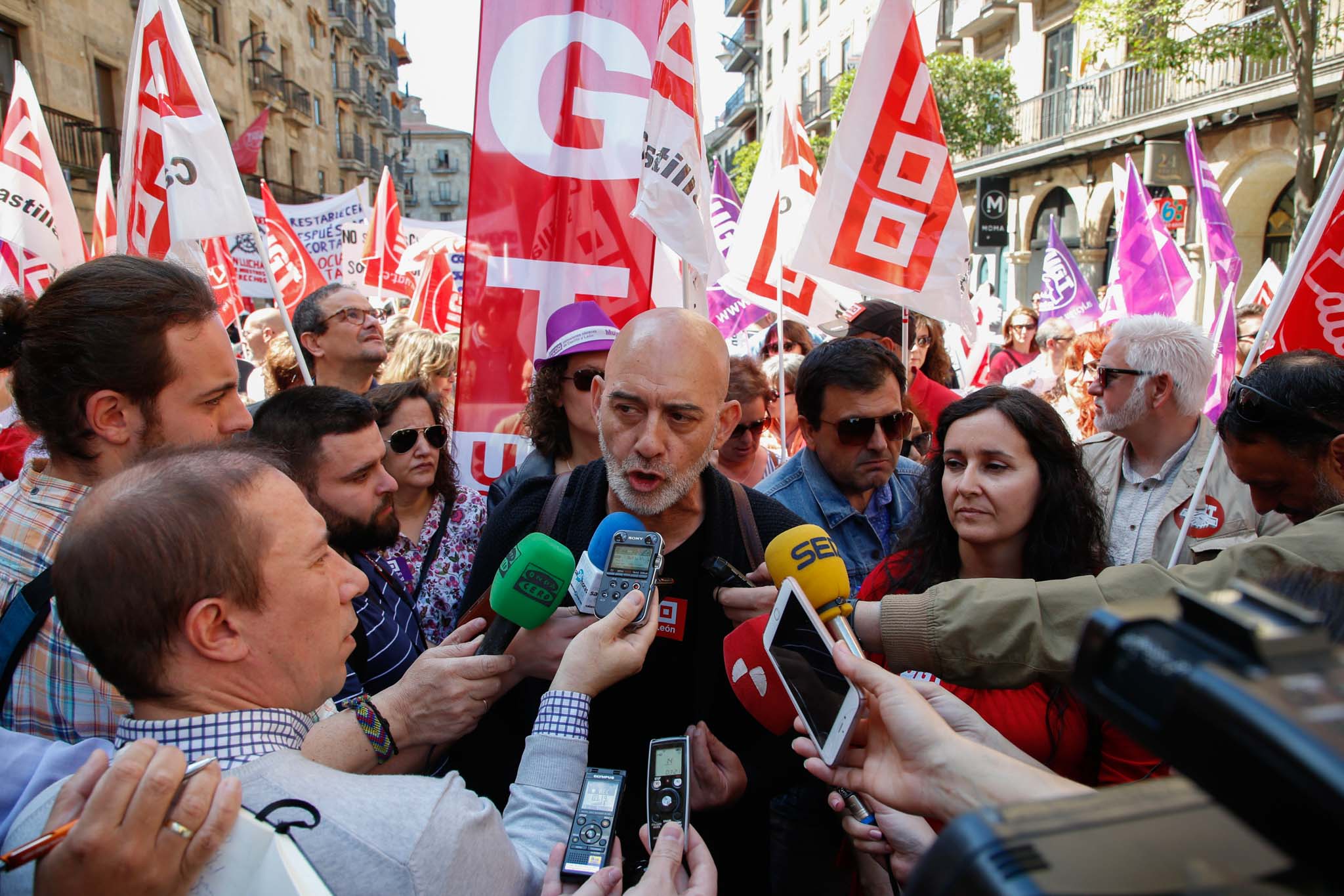 Fotos: Manifestación del 1 de mayo en Salamanca