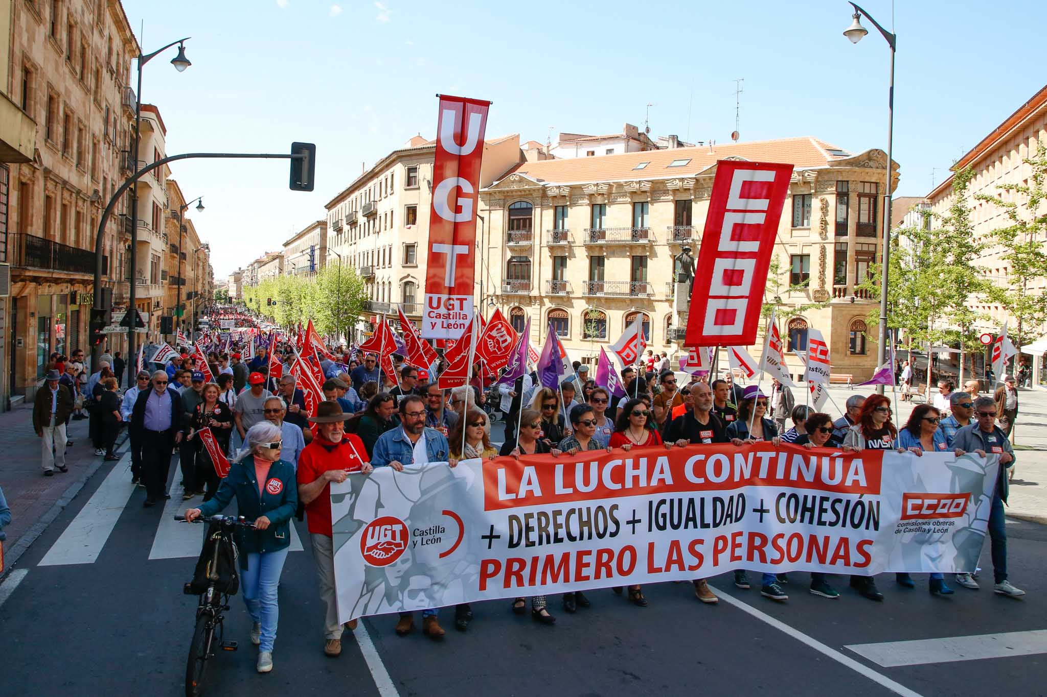 Fotos: Manifestación del 1 de mayo en Salamanca