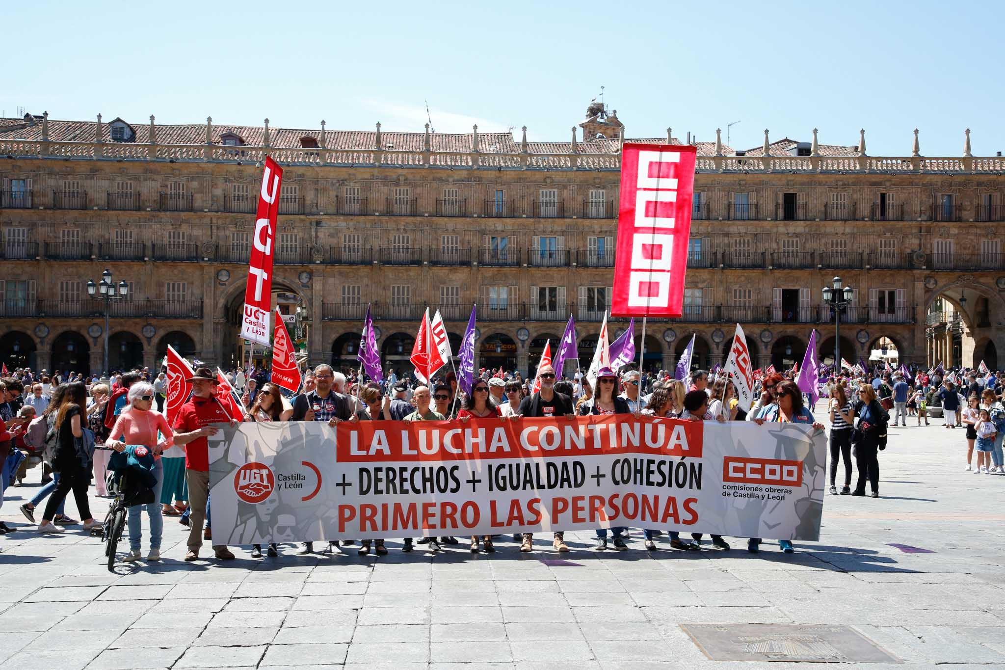 Fotos: Manifestación del 1 de mayo en Salamanca