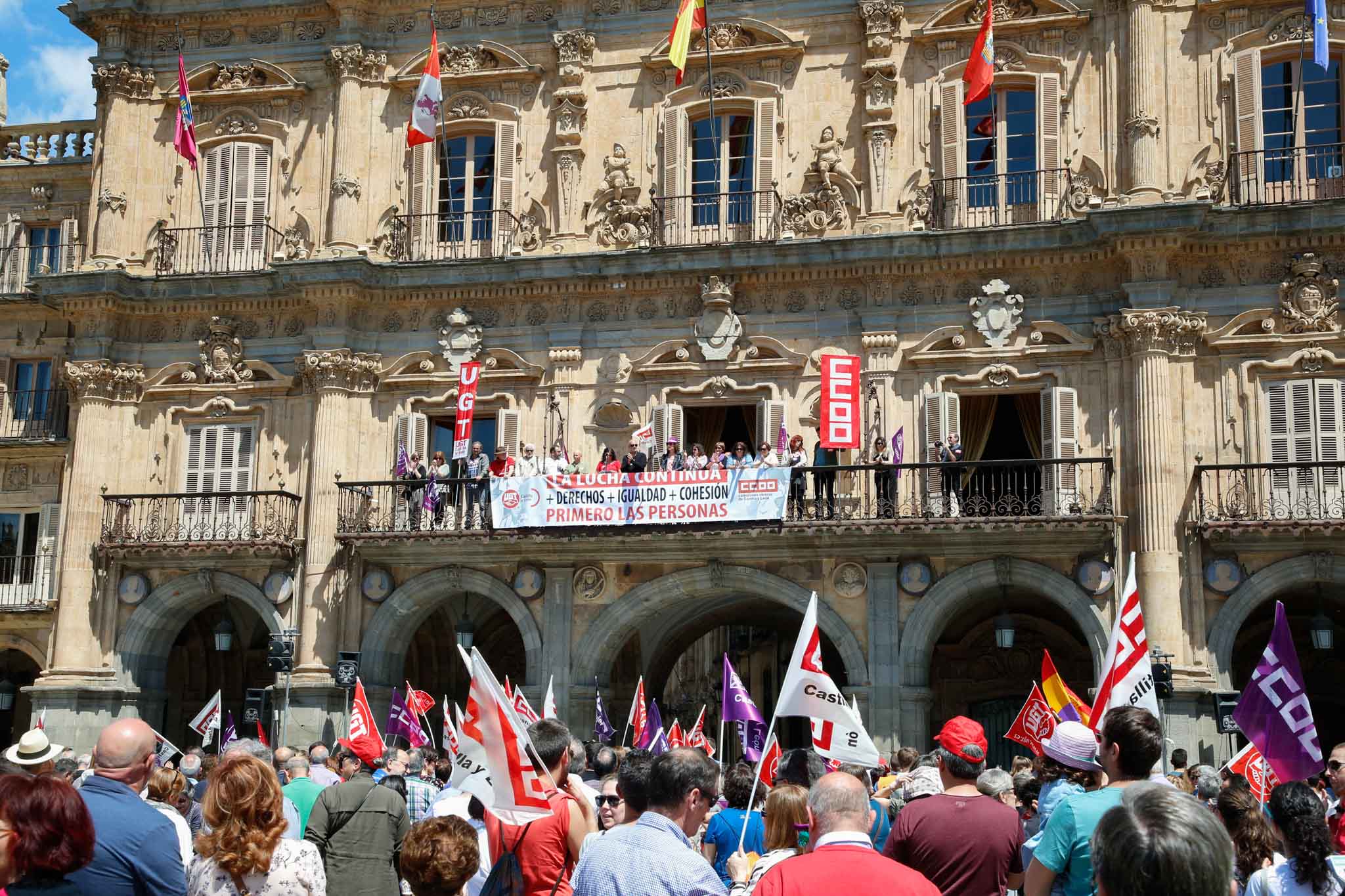 Fotos: Manifestación del 1 de mayo en Salamanca