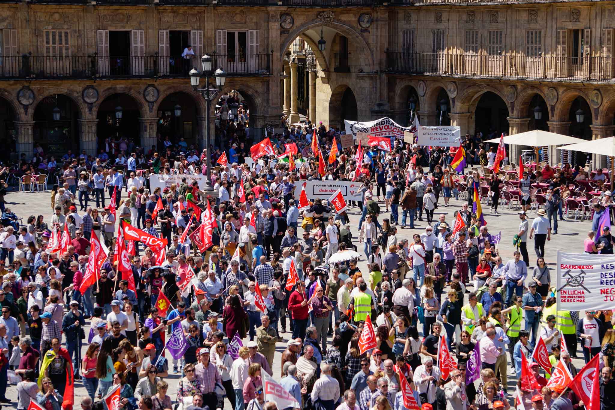 Fotos: Manifestación del 1 de mayo en Salamanca