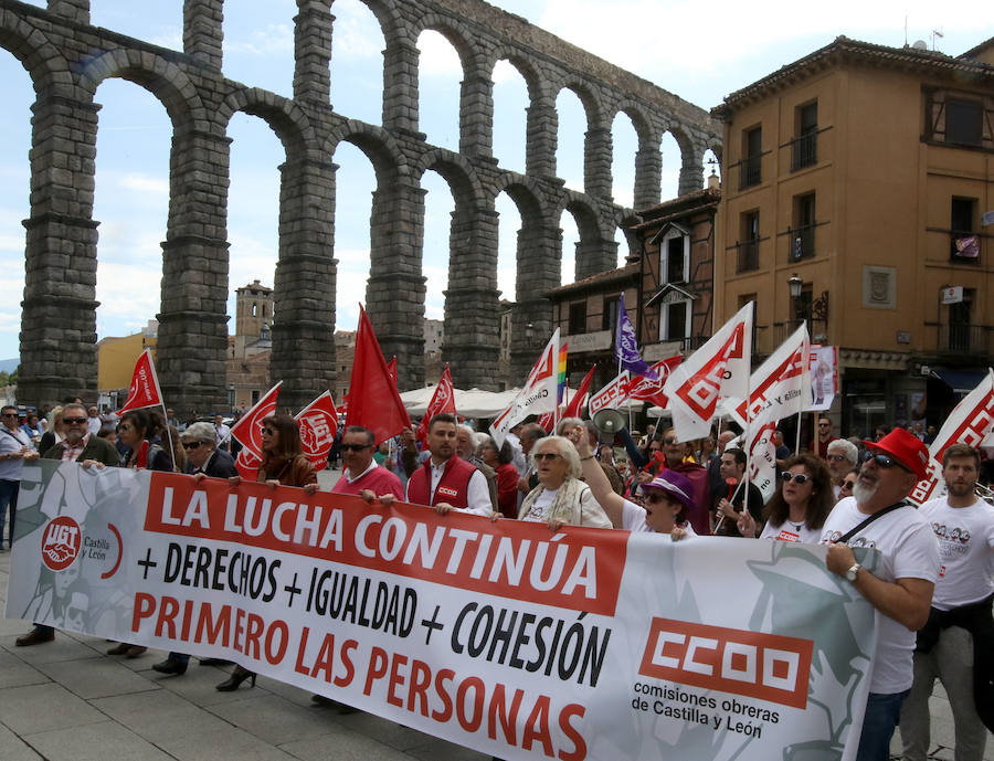 Fotos: Manifestación del Primero de Mayo en Segovia