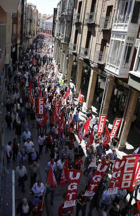 Fotos: Manifestación del 1 de Mayo en Palencia