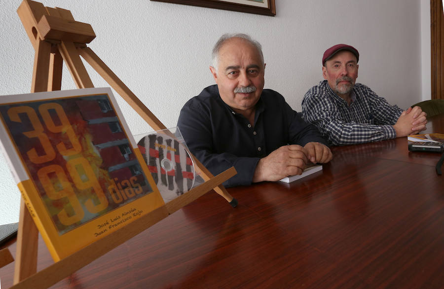 José Luis Ainsúa y Juan Francisco Rojo, en la presentación del libro. 