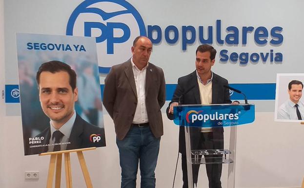 Miguel Ángel de Vicente y Pablo Pérez, en la rueda de prensa.