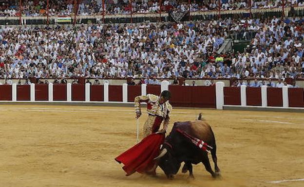 José Tomás en la Plaza de Toros de Valladolid.