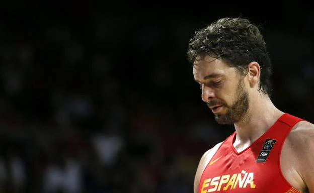 Pau Gasol será baja con España en el Mundial de China. 