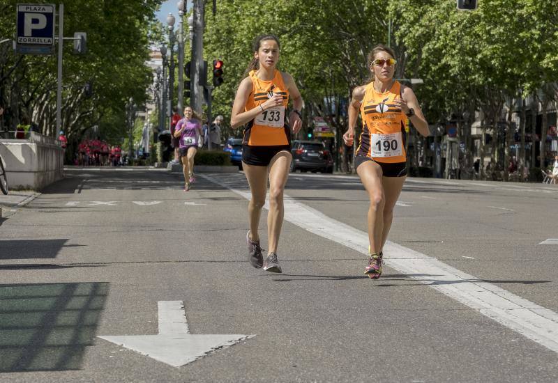 El Campo Grande se tiñó ayer de rosa para disfrutar de la tercera Carrera y Marcha de las Mujeres, que organizó El Norte de Castilla. El triunfo individual fue para Andrea Román (190), pero la clasificación general fue para todas las mujeres.