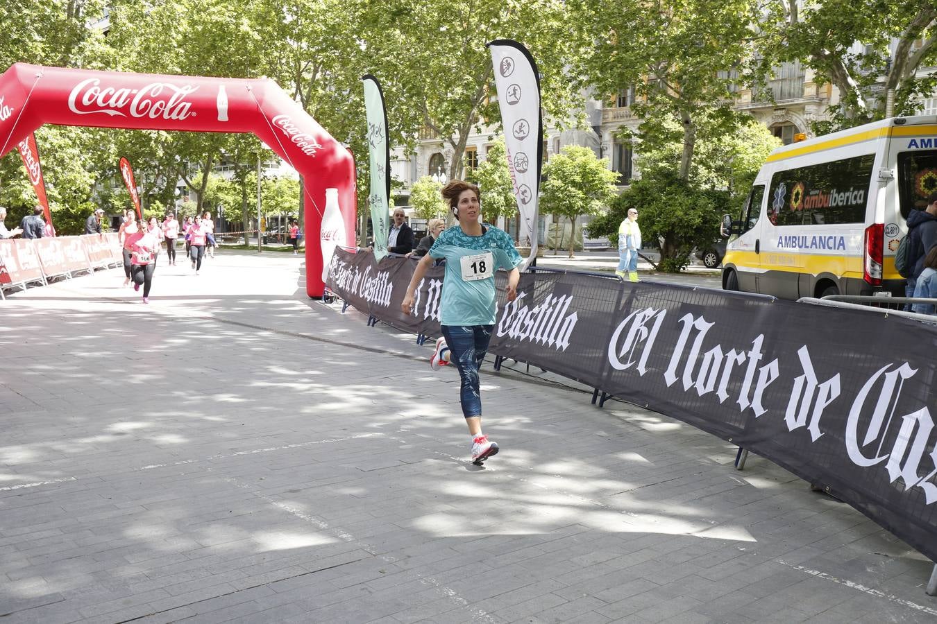 La buena mañana acompañó a las participantes en la Carrera y Marcha de las Mujeres, organizada por El Norte de Castilla. 