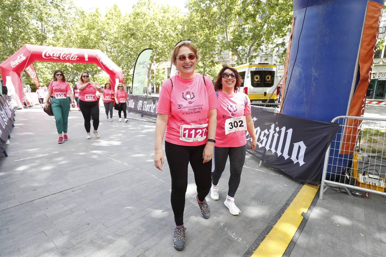 La buena mañana acompañó a las participantes en la Carrera y Marcha de las Mujeres, organizada por El Norte de Castilla. 