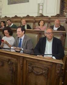 Imagen secundaria 2 - Pleno extraordinario celebrado en la mañana de este lunes en el Ayuntamiento de Valladolid. 