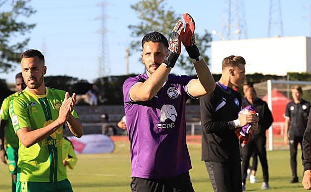 Ayoze y Molina agradecen el apoyo a la afición. 