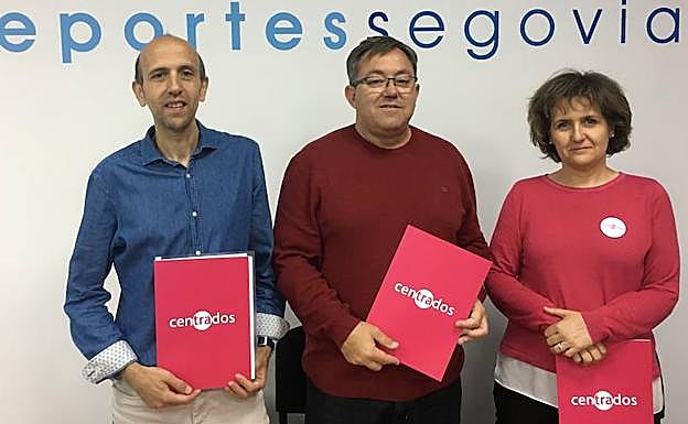 Presentación del programa electoral sobre deportes elaborado por Centrados en Segovia. 