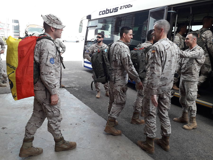 Fotos: Regresan los primeros 124 militares de Malí tras seis meses adiestrando al ejército de ese país