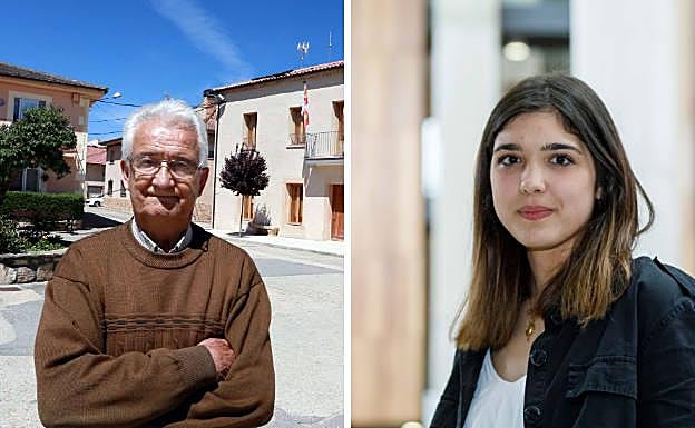 Ricardo Díez y Lucía Monedero, del PP y de Centrados en Segovia, respectivamente. 