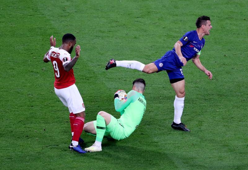 El Chelsea y el Arsenal disputaron el título de la Europa League en Bakú.