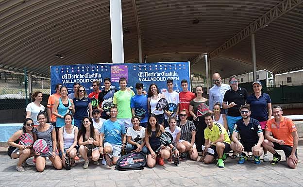 Foto de familia de los participantes en El Norte de Castilla Valladolid Open.